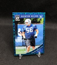 2018 Optic Quenton Nelson RATED ROOKIE TEAL VELOCITY PRIZM SSP Rookie Card #101