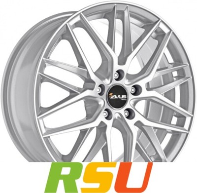4x Avus Racing AF19 hyper silver 7.5x17'' ET40 LK5 110 ML 65.1 Alufelgen 17 Zoll