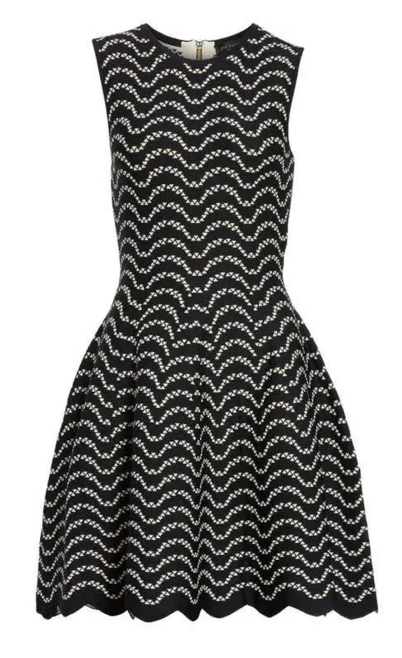 TED BAKER Jacquard Knit Dress Sz 2 - image 3 of 4