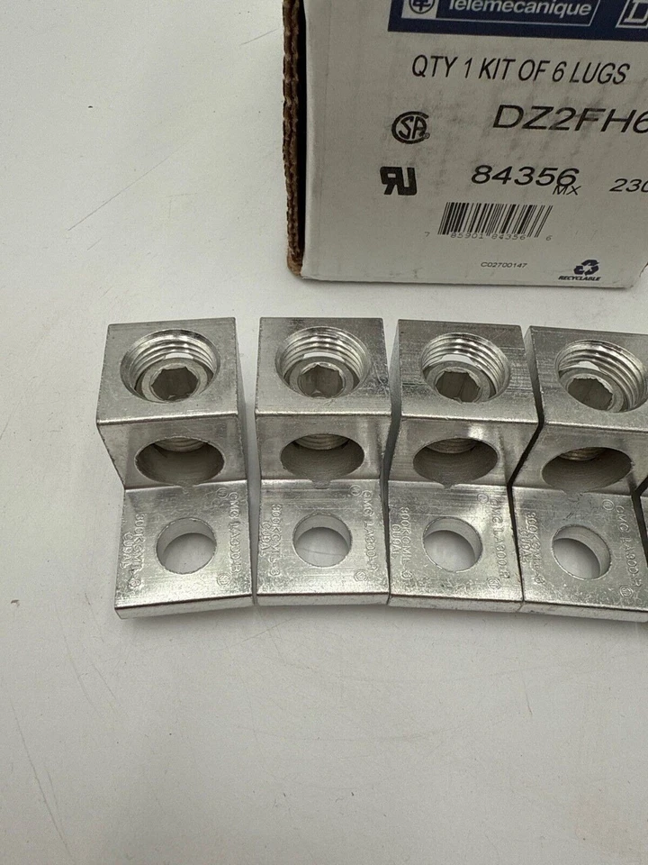 Square D DZ2FH6 Lug Kit For 3 Pole LC1F265/LC1F330 Contactor   Telemecanique New - Image 3 of 4