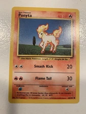 Pokémon TCG Ponyta Base Set, Unlimited Common Card 60/102