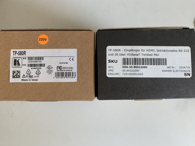 Kramer TP-580R HDBaseT Receiver originalverpackt unbenutzt inkl. Netzteil