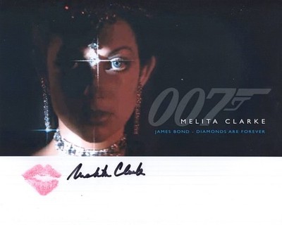 007 Bond Film Diamonds are Forever 8x10 Foto signiert & geküsst von Melita Clarke