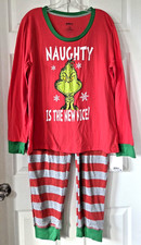 Dr. Seuss The Grinch Naughty Is The New Nice 2 Piece Pajama Set Women's XL NWT