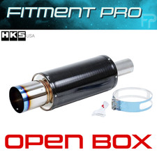 Hks 31012-ba001 Jdm Hi-power Carbon Fiber Turbo 170mm 75mm Exhaust Muffler