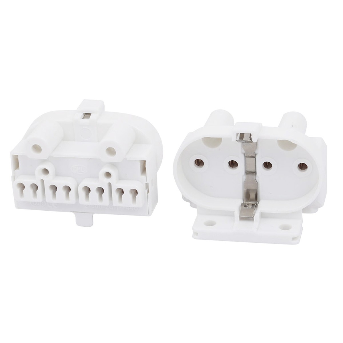 T8 Fluorescent Light Holder G13 Base Non-Shunted Tombstone Lamp Socket AC 500V 2A For LED Fluorescent Tube 6Pcs,Aicosineg