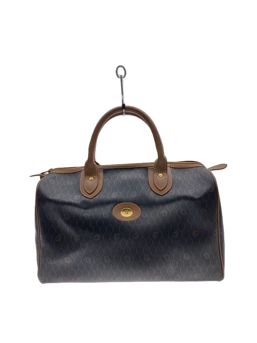 Sac Christian Dior Boston cuir marron occasion