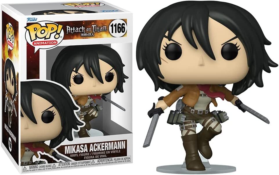 Attack On Titan Anime Mikasa Ackerman w/Swords POP! Figure Toy