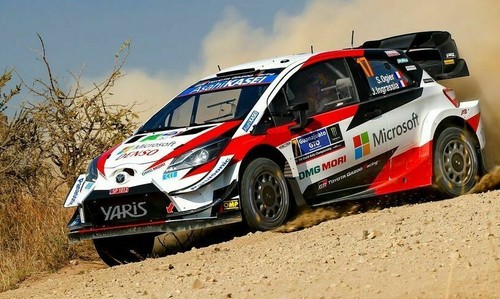 MODELLINO AUTO SCALA 1:43 SPARK TOYOTA YARIS WRC OGIER WINNER RALLY MEXICO 2020 - Foto 7 di 8