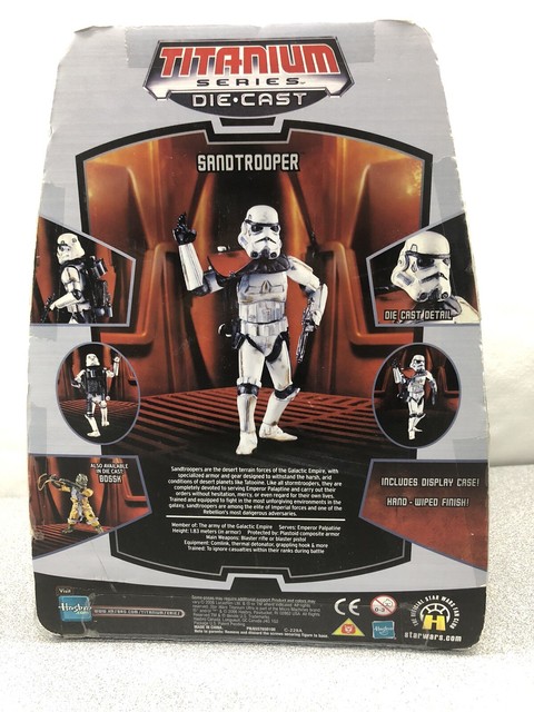 Star Wars Titanium Series Die Cast Sandtrooper Figure Hasbro Galoob 2006 for sale online