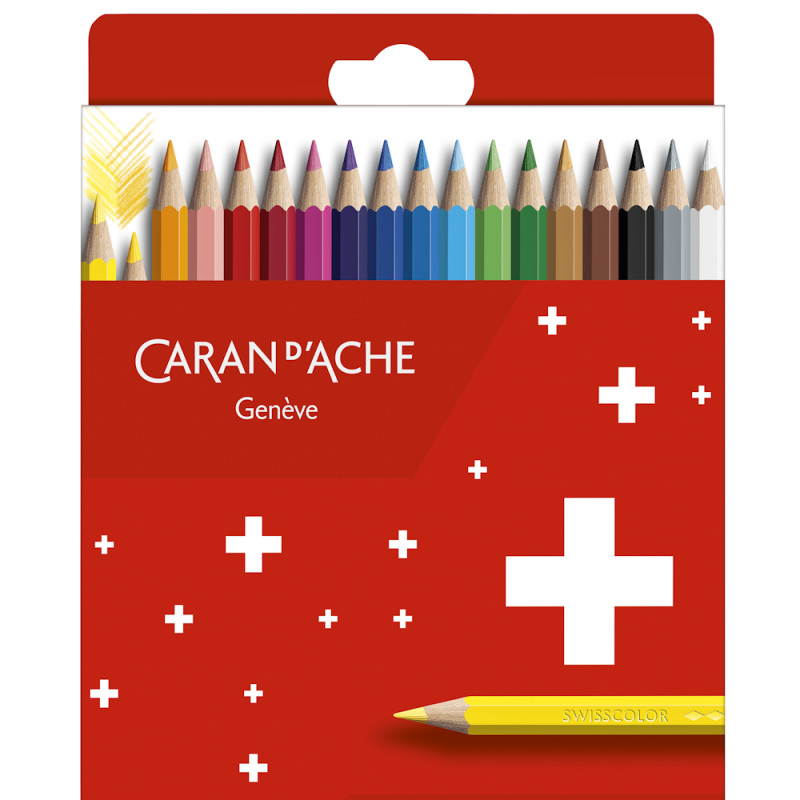 Caran d'Ache SWISSCOLOR Permanent Pencil Set (18pc)