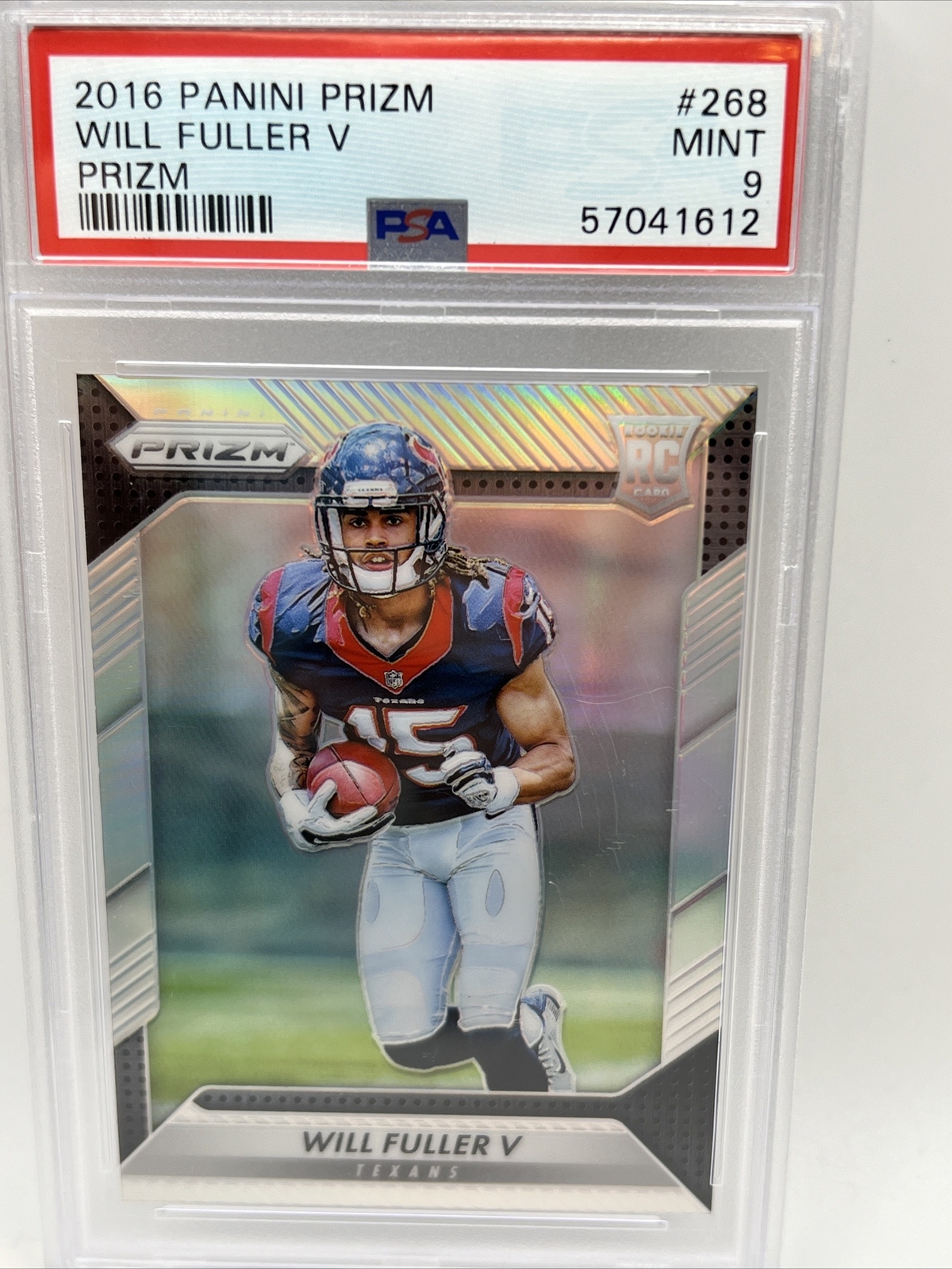 2016 Panini Prizm Silver Prizm Will Fuller V #268 PSA 9 RC