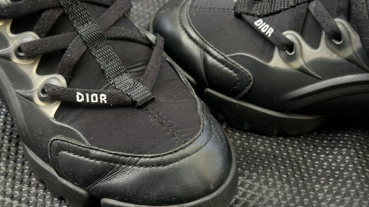 Christian Dior D-Connect Black Technical Fabric Sneakers Christian Dior D-Connect Black Technical Fabric Sneakers