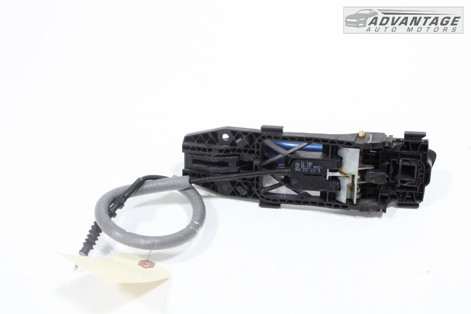 Manija de puerta exterior trasera derecha VW Golf Alltrack 17-2019 azul seda metálica OEM Foto 3 de 4