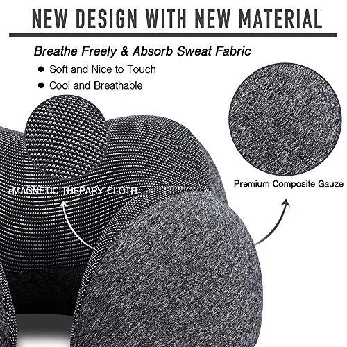 Memory Foam Travel Pillow with Breathable Cover Eye Mask and Earplugs for Neck Support