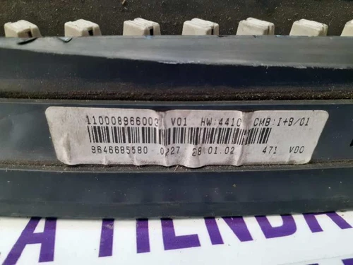 9646685580 Cuadro Instrumentos para CITROEN XSARA PICASSO 2.0 HDi Vivace 218801 - Imagen 2 de 3