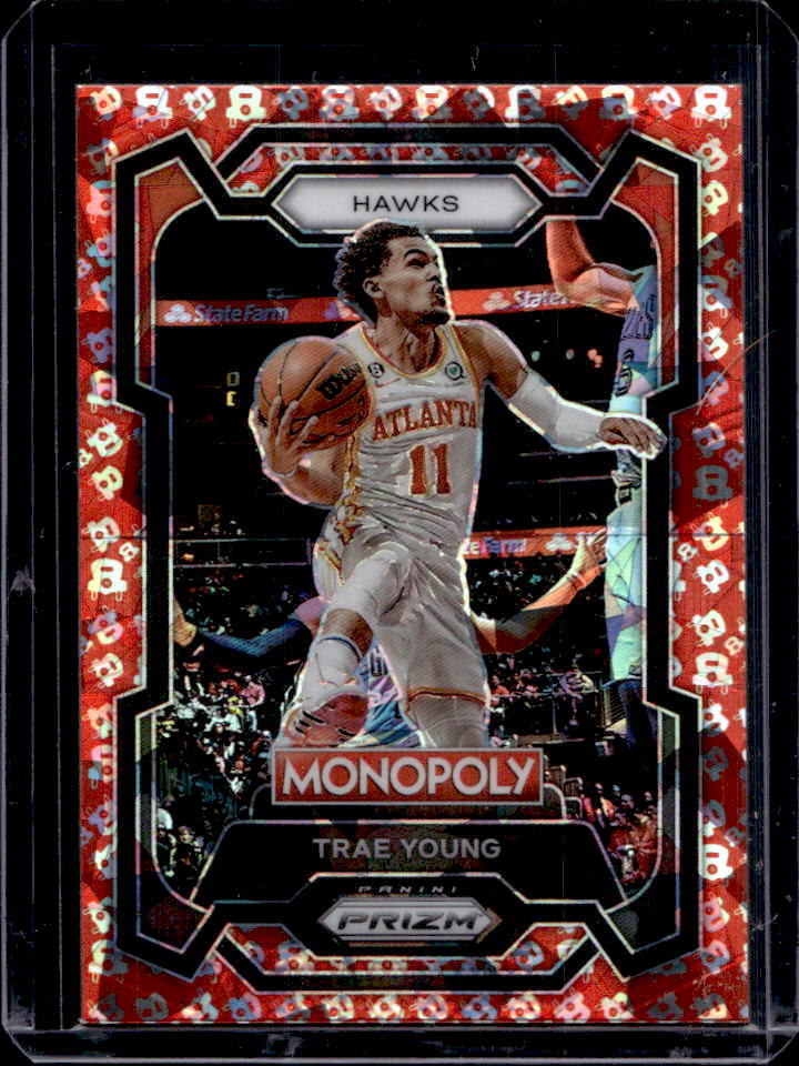 2023-24 Prizm Monopoly Trae Young Free Parking Prizm #4 Atlanta Hawks