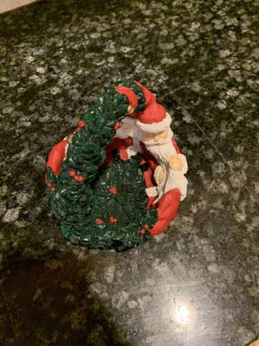 DEPT 56 Zweiköpfiger Weihnachtskorb/Schale mit Henkel F1 - Bild 5 von 9