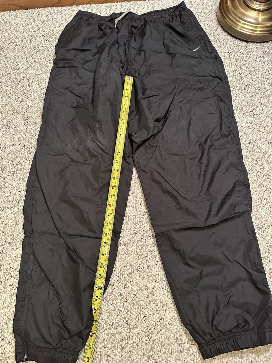Vintage Y2K Nike Track Pants Lined Sweatpants Size 2XL Black Baggy
