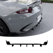 Difusor de labios de parachoques trasero negro brillante para Mazda MX-5 Miata ND 2016-2025