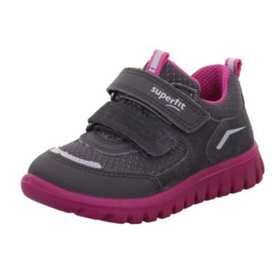 Superfit Mädchen Sneaker Sport7 Mini grau/pink Klett WMS Neu 1-006194-2000     