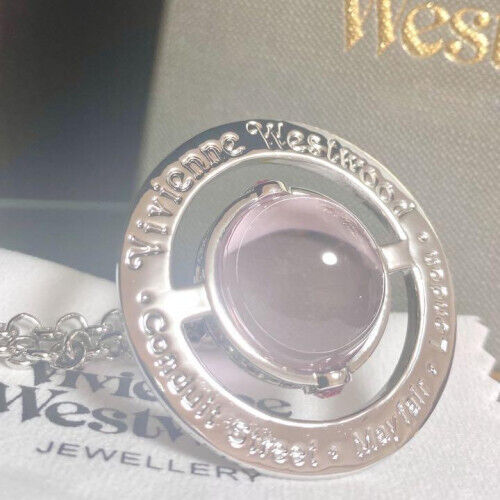 Vivienne Westwood small orb necklace pink x silver new Vivienne Westwood small orb necklace pink x silver new