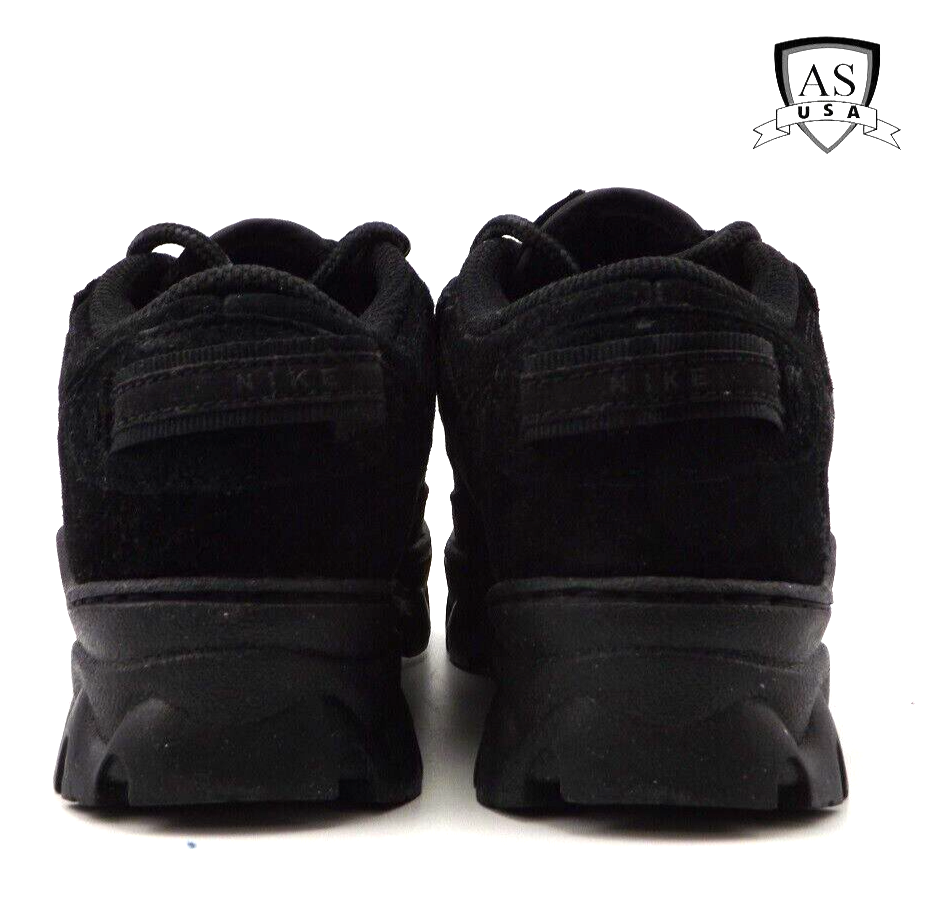 靴 NIKE W LAHAR LOW BLACK Nike Lahar Low Triple Black Suede Smoke Grey DB9953 001