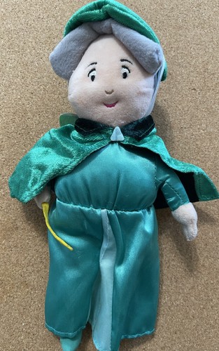 The Disney Store Sleeping Beauty Green Fairy God Mother Fauna Plush Soft Toy 10”