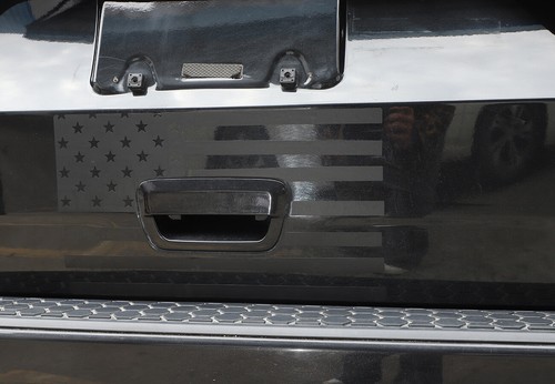 Black Tailgate Handle American Flag Sticker Trim Decal for Dodge Durango 2011+ - Foto 6 di 10