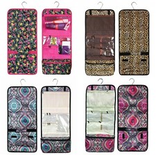 Travel Cosmetic Bag Toiletry Makeup Organizer Pouch Print Pocket Hanging Storage