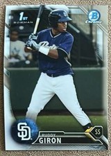 2016 Bowman Chrome Prospects Ruddy Giron San Diego Padres #BCP20