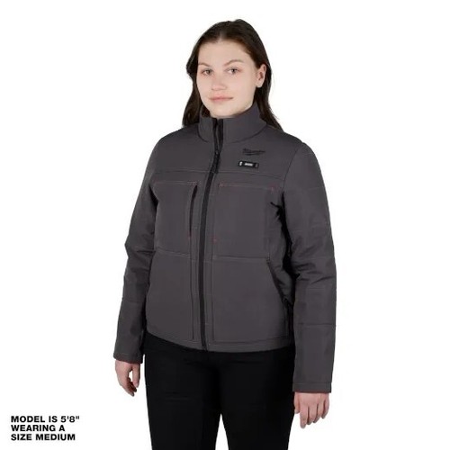 Women's Milwaukee Heated Jacket Kit Gray W/ Battery & Charger 234G-21M Size: M - Picture 2 of 6