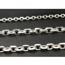 3/6/9mm Mens Chain Silver Stainless Steel Cable Link Necklace 18/20/22/24/26 in