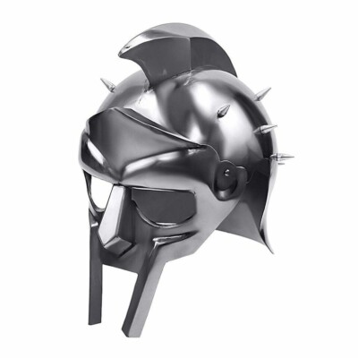 Maximus Roman Spiked Gladiator Armor Stahlhelm mit verstellbarem Riemen