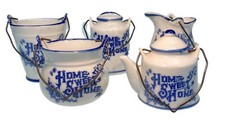 Toys R Us Old Fashion Porcelain Kitchen Set Mini Pots Play Toy Figurine Vases