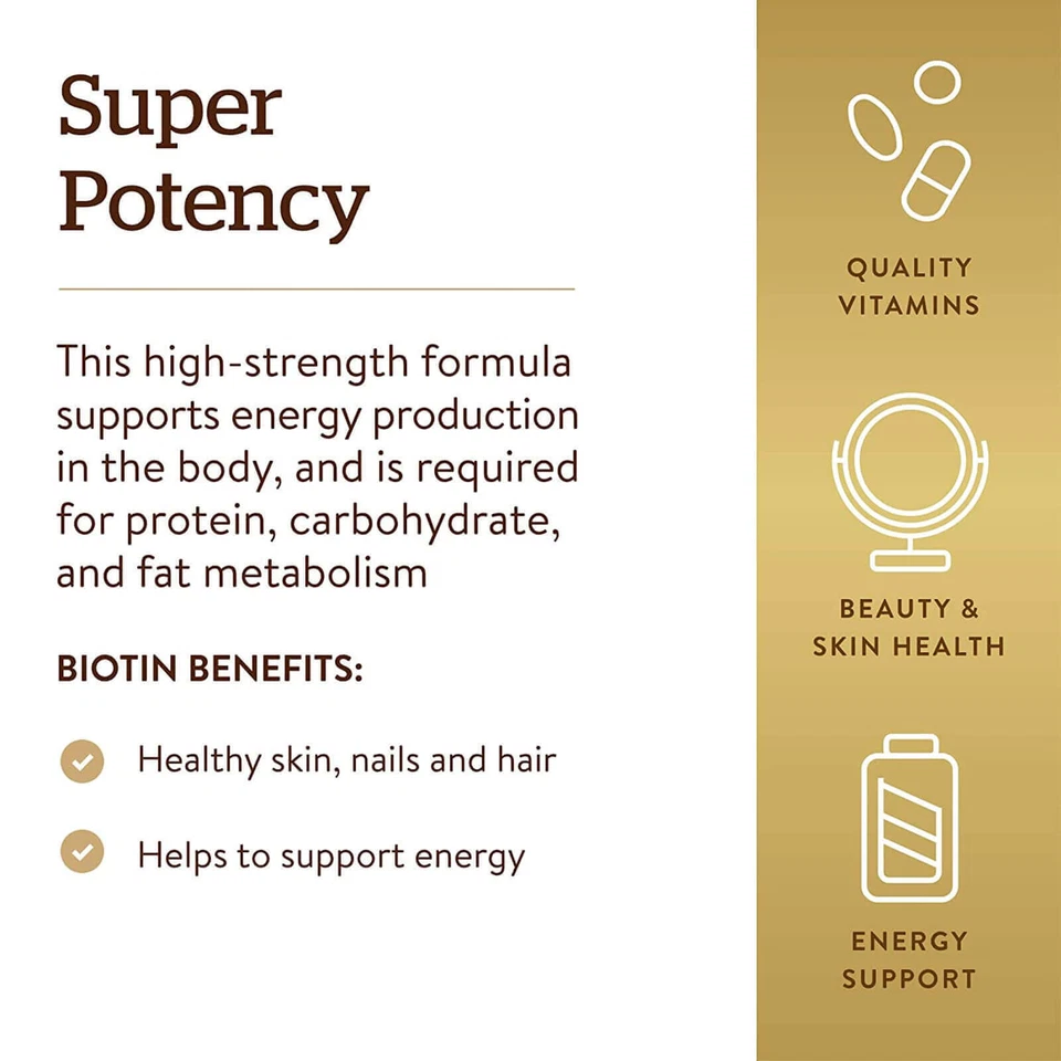 Solgar Biotina 5000 mcg 100 Cápsulas Vegetales Foto 4 de 4