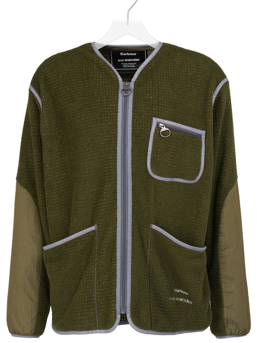 Barbour and wander フリースジャケット sizeL Barbour x And Wander Men's Polartec Insulated Fleece Zip