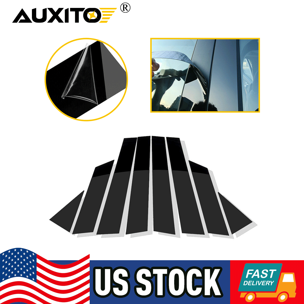 2013-2018 Nissan Altima 8-Pillar Black Door Post Trim Cover Car Accessories