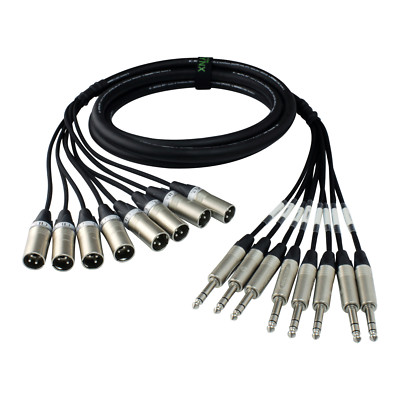 Custom Lynx Neutrik Stecker XLR auf TRS Jack Webstuhl. 2/4/8 Wege. Balanced Stage Snake