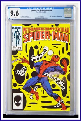 Spectacular Spider-Man #99 CGC Graded 9.6 Marvel 1985 White Pages