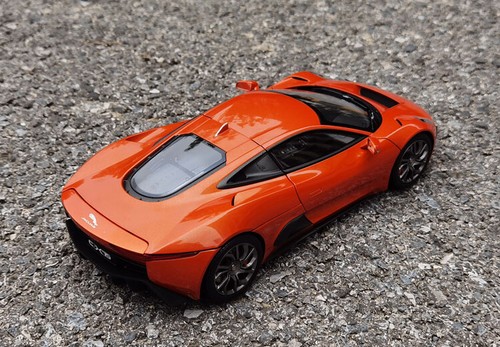 AR Almost Real 1:18 Scale Jaguar C-X75 2015 Metal Diecast Car Model Toy Orange - Picture 4 of 9