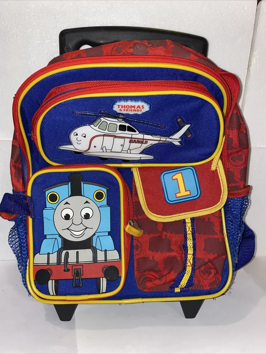 Thomas The Train rolling bag toy carrier rolling backpack GENTLY