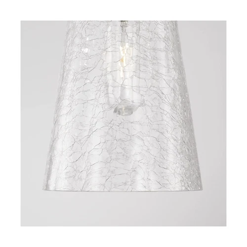 Capital Lighting 342411PN Mila Modern Clear Half-Crackle Glass Pendant Light ... - Picture 4 of 5