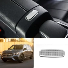 For Benz GLB 200 250 35 2020-2023 Silver Alloy Console Armrest Box Button Cover