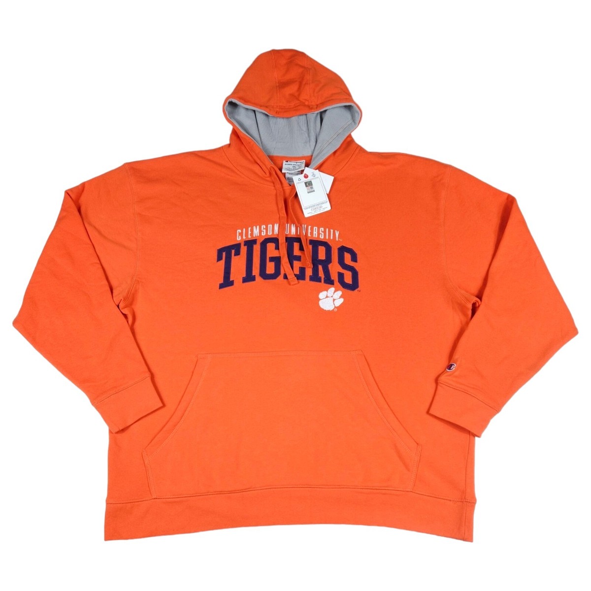 Clemson Tigers Men's Champion Orange Hoodie Sweatshirt 2XL
