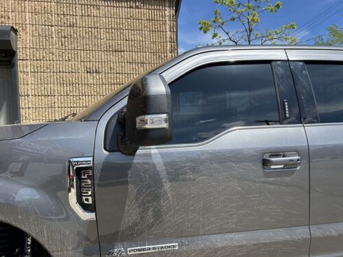 Painted Smart Door Handle Covers Set For 17-22 Ford F250 F350 M7 Carbonized Gray - Foto 2 di 7
