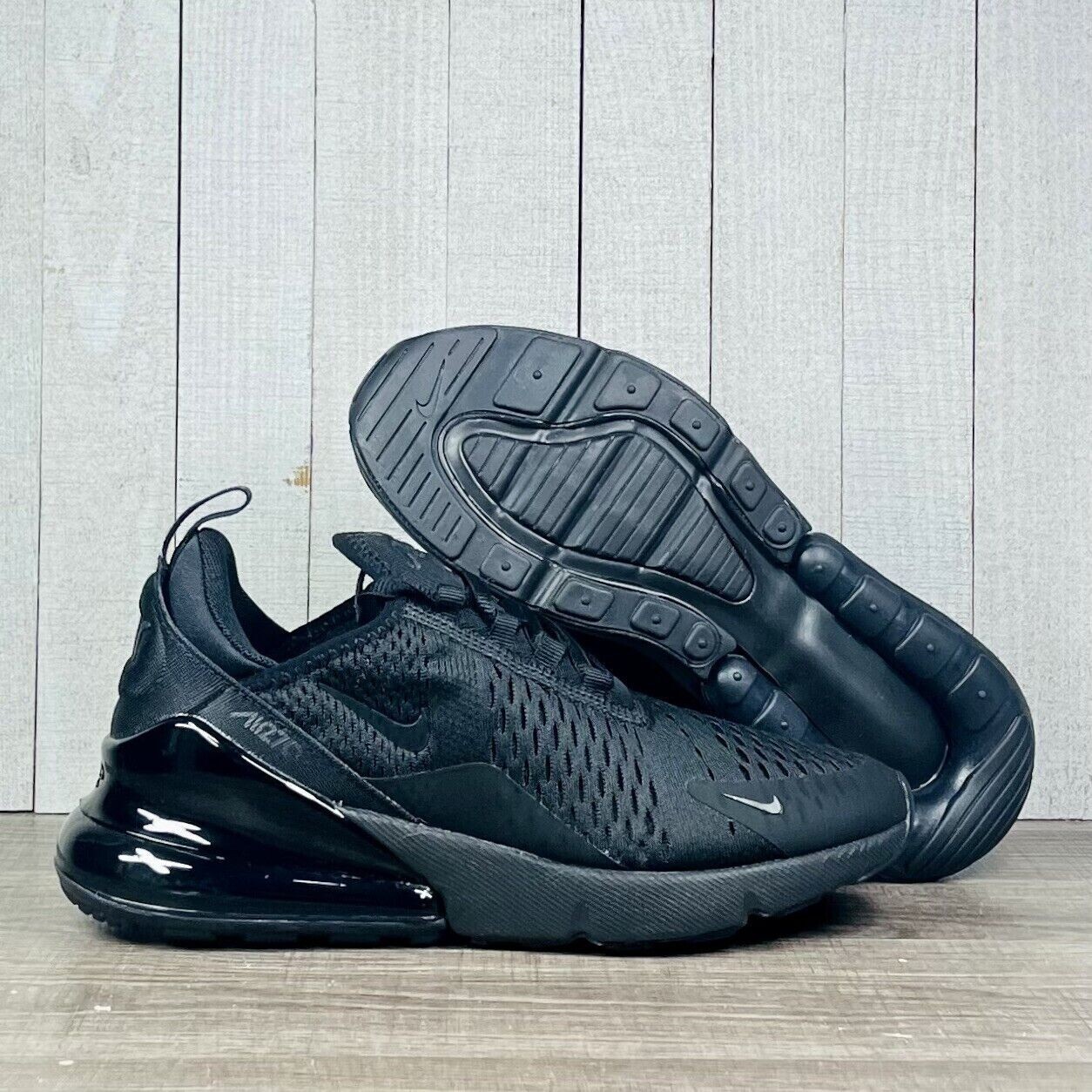 Nike Air Max 270 Triple Black Shoes Triple Black Womens Size 11.5 BQ5776-001  New | eBay