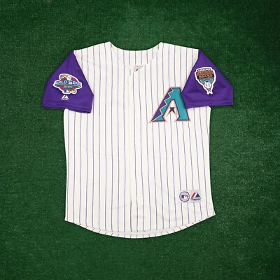 Tony Womack 2001 Arizona Diamondbacks Men's Alt Ivory World Series