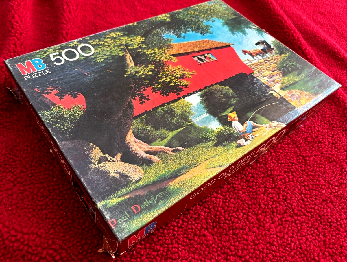 MILTON BRADLEY CO. アメリカ製 アンティーク ジグソーパズル RARE Vtg