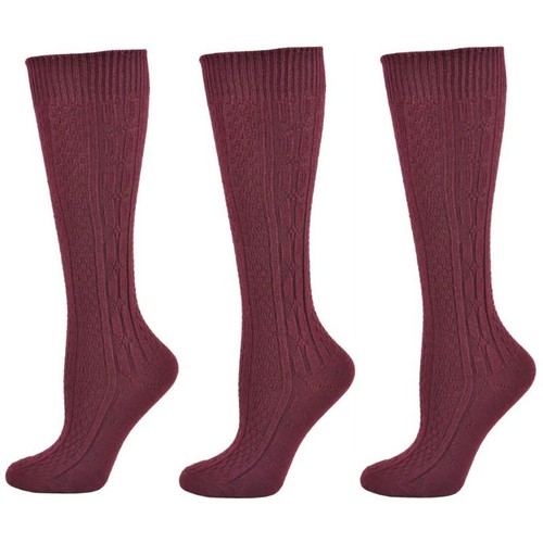 Women and Girls Socks, School and College Uniform Socks, Knee High 3 Pair Socks - 第 3/95 張圖片